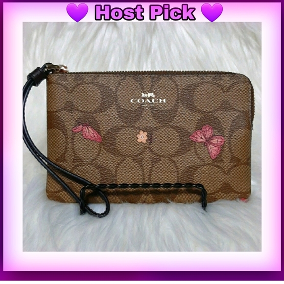 Coach Handbags - Coach Butterfly Wristlet New